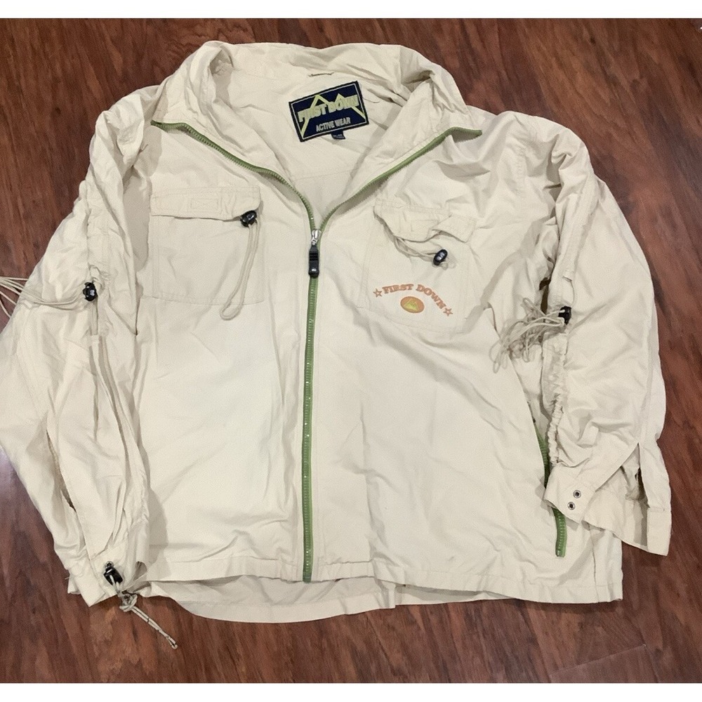 FIRST DOWN Windbreaker First Down Windbreaker Size XL